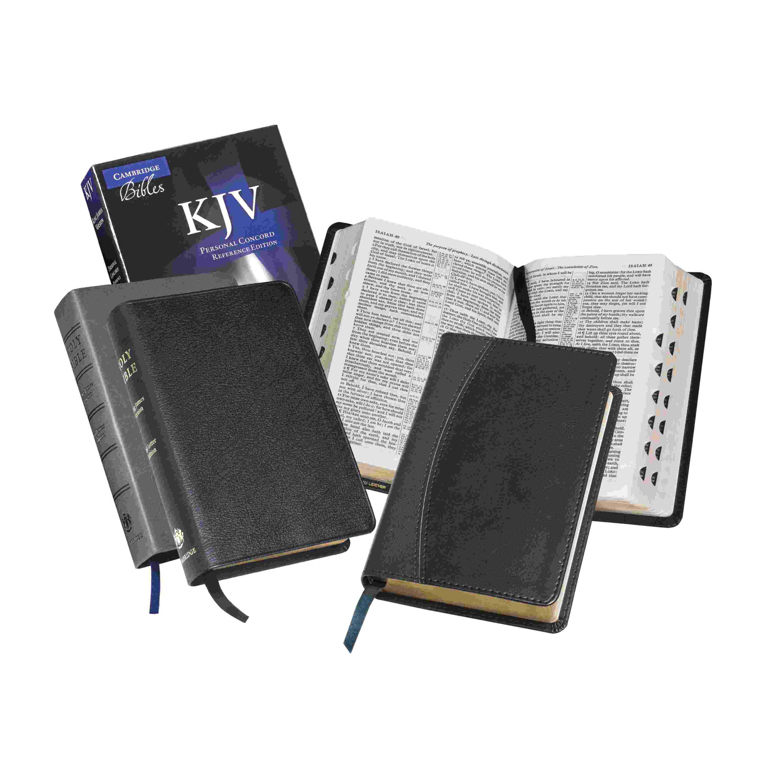 Cambridge KJV Personal Concord Reference Bible, Black French